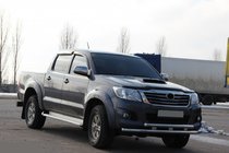 Toyota Hilux 2006–2015 Främre frontbåge ST014 (rostfritt) foto 4