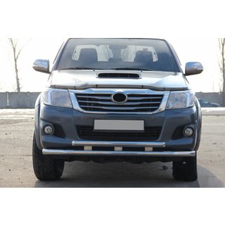 Främre frontbåge ST014 (rostfritt) Toyota Hilux 2006–2015 foto 3
