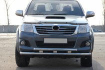 Toyota Hilux 2006–2015 Främre frontbåge ST014 (rostfritt) foto 3