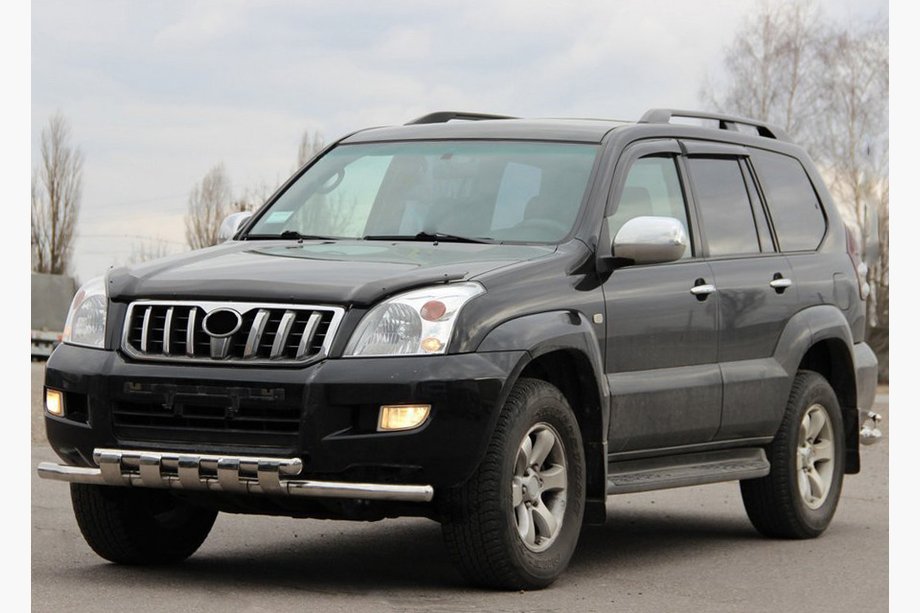Toyota Land Cruiser Prado 120 2002–2009 Frontbåge ST015 (rostfritt stål) Image