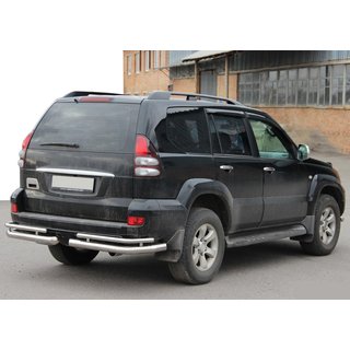Bakre dubbla hörnbågar AK003-1 (2 st, rostfritt) Toyota Land Cruiser Prado 120 2002–2009 foto 4