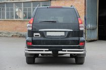 Toyota Land Cruiser Prado 120 2002–2009 Bakre dubbla hörnbågar AK003-1 (2 st, rostfritt) foto 5