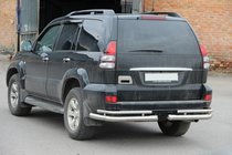 Toyota Land Cruiser Prado 120 2002–2009 Bakre dubbla hörnbågar AK003-1 (2 st, rostfritt) foto 6