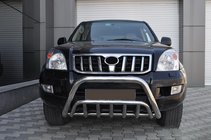 Toyota Land Cruiser Prado 120 2002–2009 Låg frontbåge WT002 (rostfritt stål) foto 2