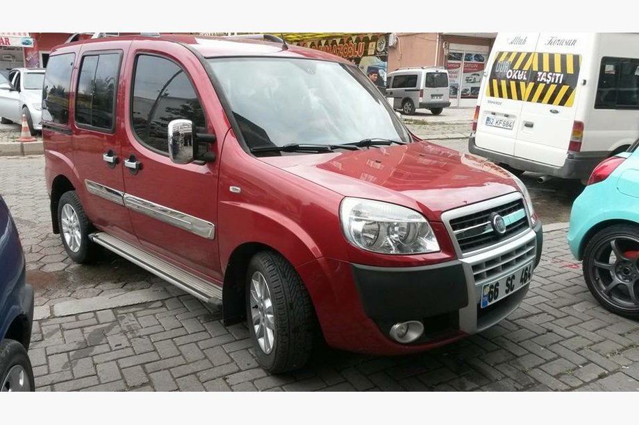 Fiat Doblo I 2005–2010 Dörrlist bred modell (4 st, rostfritt stål) Foto 4