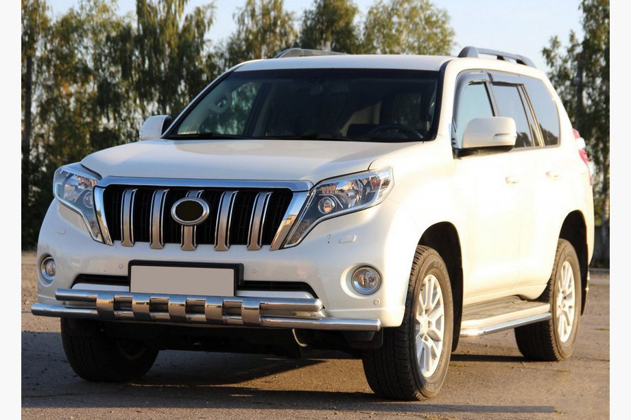 Toyota Land Cruiser Prado 150 2009–2023 Främre frontbåge ST015 (rostfritt) Image