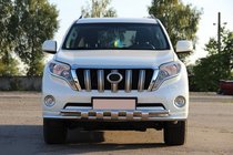 Toyota Land Cruiser Prado 150 2009–2023 Främre frontbåge ST015 (rostfritt) foto 2
