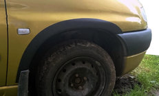 Peugeot Partner 1996–2008 Plastskärmbreddare (4 st, svarta) foto 1