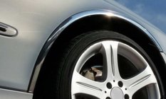 Mercedes C-сlass W205 2014–2021 Hjulhuslister (4 st, rostfritt stål) foto 3