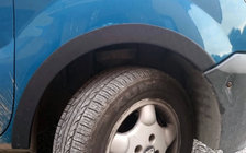 Renault Kangoo 1998–2008 Hjulhuslister (4 st, svarta) Plast foto 1