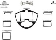 Kia Carens 1999–2012 Instrumentpanelslister (2002-2006) Aluminium foto 3