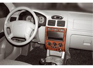 Kia Rio 2000–2005 Instrumentpanelinlägg (2002-2005) Aluminium foto 2