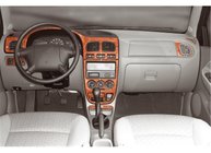 Kia Rio 2000–2005 Instrumentpanelsöverdrag (2000-2002) Aluminium foto 2