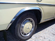Mercedes W123 1975–1986 Hjulhuslister (4 st, rostfritt stål) foto 6