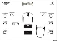 Mitsubishi Carisma 1995–2004 Instrumentpanelslister (1999-2003) Aluminium foto 3