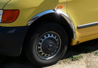 Mercedes Vito W638 1996–2003 Hjulhuslister (4 st, rostfritt stål) foto 2