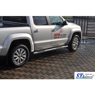 Sidorör (2 st, rostfritt stål) Volkswagen Amarok 2010–2022 foto 3