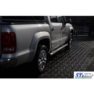 Sidorör (2 st, rostfritt stål) Volkswagen Amarok 2010–2022 foto 2