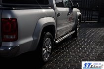 Volkswagen Amarok 2010–2022 Sidorör (2 st, rostfritt stål) foto 2