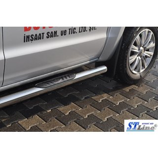 Sidorör (2 st, rostfritt stål) Volkswagen Amarok 2010–2022 foto 4