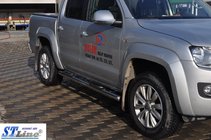 Volkswagen Amarok 2010–2022 Sidorör (2 st, rostfritt stål) foto 7