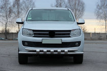 Volkswagen Amarok 2010–2022 Främre frontbåge ST015 (rostfritt) foto 2