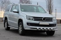 Volkswagen Amarok 2010–2022 Främre frontbåge ST015 (rostfritt) foto 3