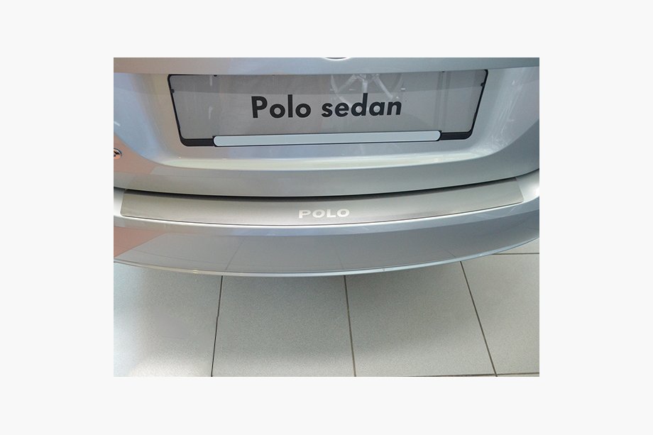 Volkswagen Polo 2010–2017 Bakre stötfångarskydd Nataniko (rostfritt stål) Image