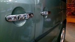 Volkswagen Caddy 2004–2010 Kromade dörrhandtagskåpor (rostfritt stål) 4 st, Carmos – turkiskt stål foto 5