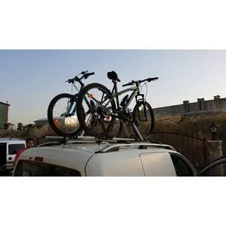 Cykelhållare för takräcke (för tvärbalkar) foto 2