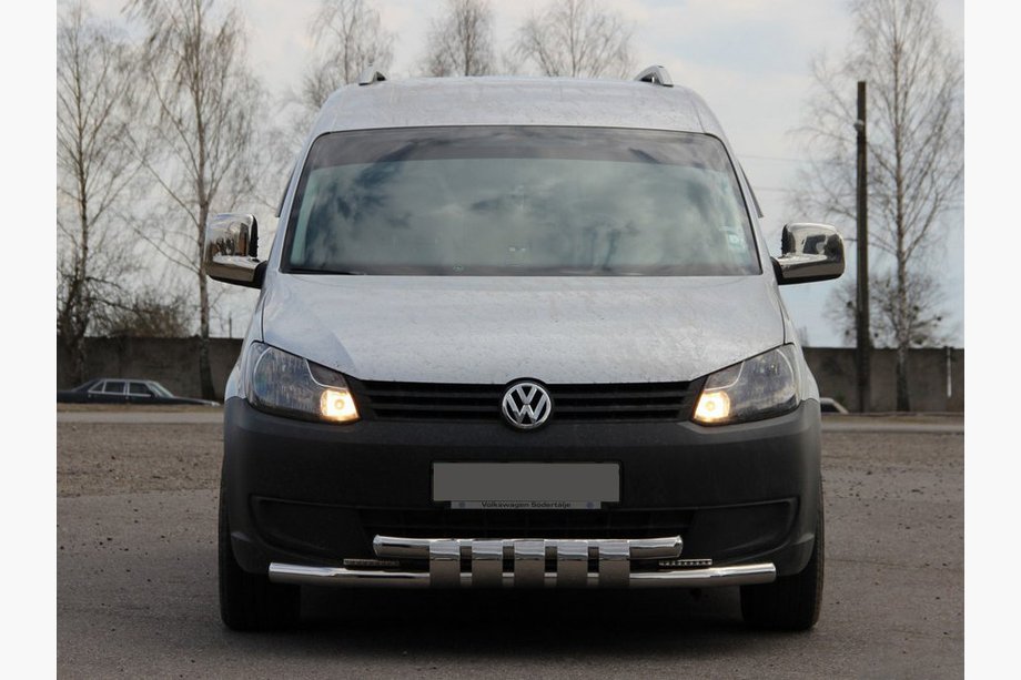 Volkswagen Caddy 2010–2015 Främre skyddsbåge Shark ST015 (rostfritt stål) Image