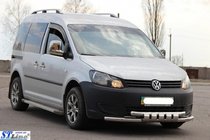 Volkswagen Caddy 2010–2015 Främre skyddsbåge Shark ST015 (rostfritt stål) foto 3