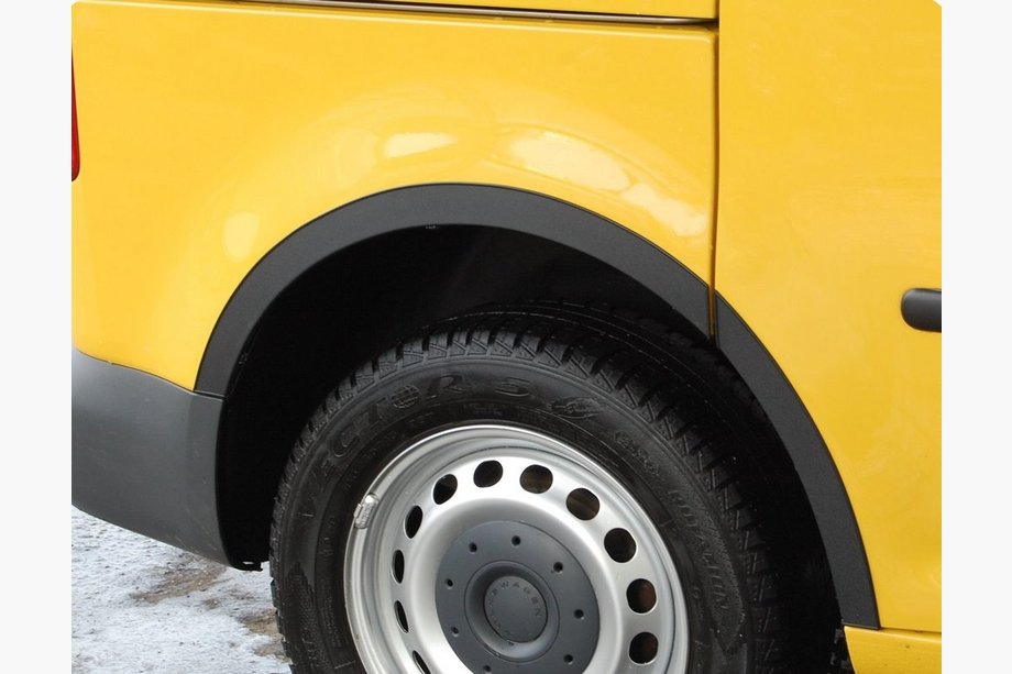 Volkswagen Caddy 2004–2010 Hjulhuslister (matt svart) Lång hjulbas (plast) Image