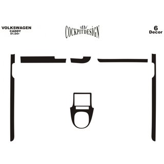 Instrumentpanelinlägg (tillägg) Volkswagen Caddy 2004–2010 foto 3