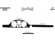 Volkswagen Passat B6 2006–2012 Instrumentpanelinlägg (tillägg) Trä foto 5