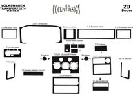 Volkswagen T4 Caravelle/Multivan 1990–2003 Instrumentpanelskydd (1996-1999) Aluminium foto 6