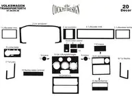 Volkswagen T4 Caravelle/Multivan 1990–2003 Instrumentpanelskydd (1996-1999) foto 6
