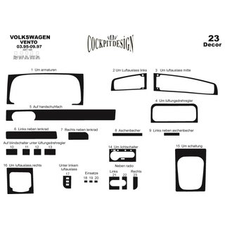 Instrumentpanelskydd Volkswagen Vento 1992–1998 foto 3