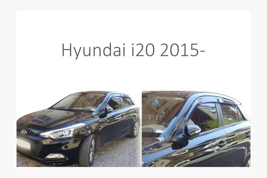 Hyundai I-20 2014–2020 Vindavvisare för sidorutor (4 st, Perflex) Image