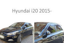 Hyundai I-20 2014–2020 Vindavvisare för sidorutor (4 st, Perflex) foto 1