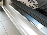 Volkswagen Jetta 2011–2018 Instegslister Nataniko (4 st, rostfritt stål) Standard – Lohmann monteringstejp, 0,5 mm foto 1