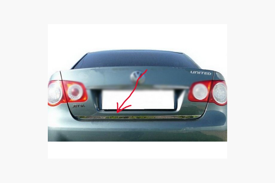 Volkswagen Jetta 2006–2011 Kantlist för bagagelucka (rostfritt stål) Carmos - turkiskt stål Foto 2
