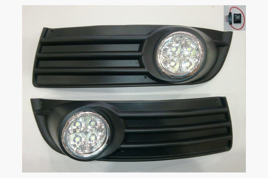 Volkswagen Jetta 2006–2011 Dimljus med LED-insatser Image