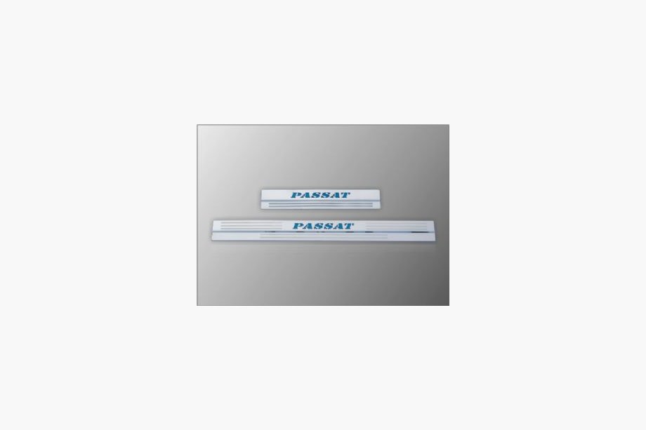 Volkswagen Passat B5 1997–2005 Instegslister (4 st, rostfritt stål) med belysning Image
