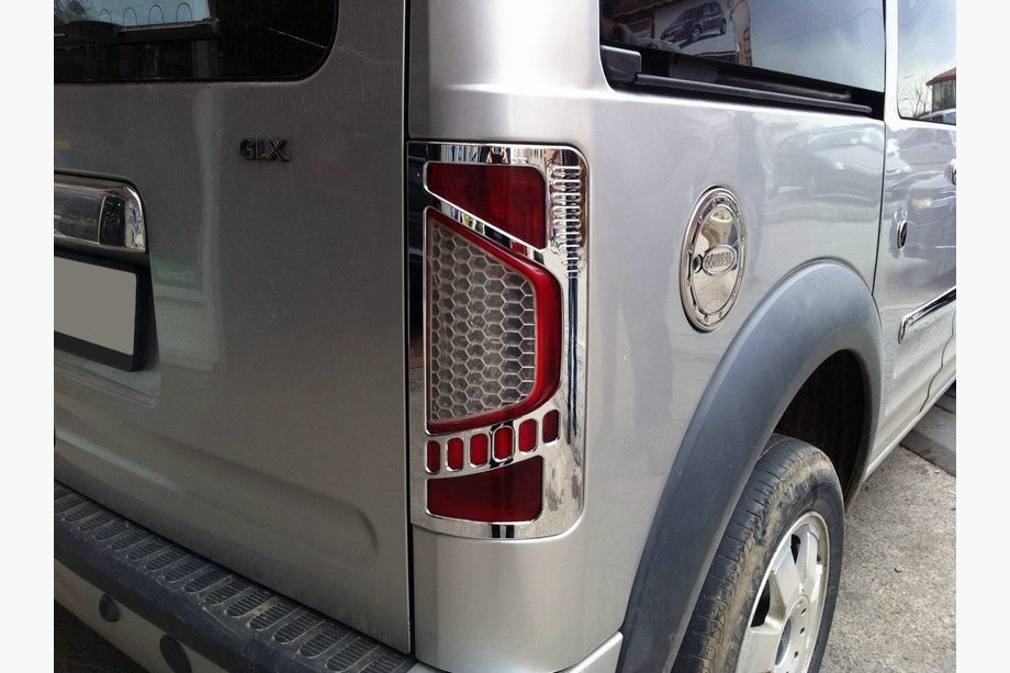Ford Connect 2010–2013 Krom bakljusöverdrag variant 1 (2 st, plast) Image