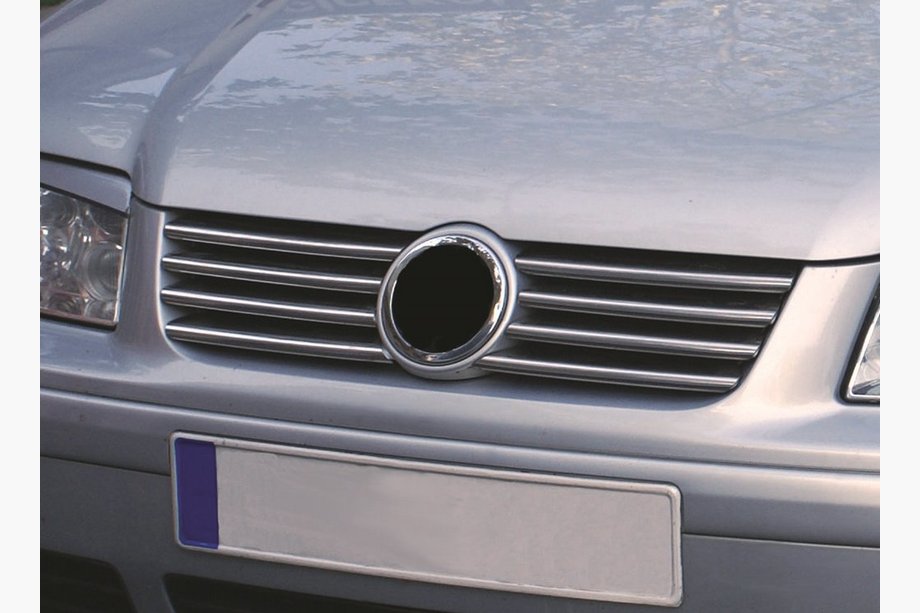 Volkswagen Bora 1998–2004 UTFÖRSÄLJNING! Kromlister till grill (6 st, rostfritt stål) Image