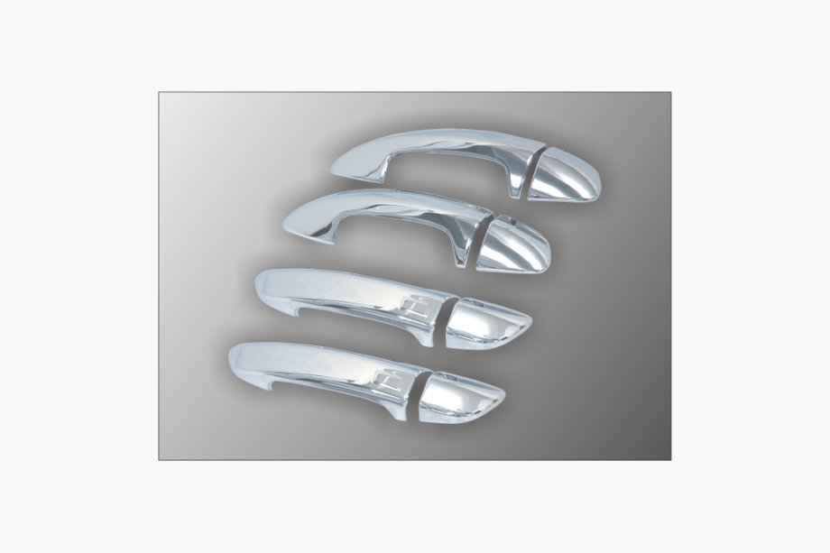 Volkswagen Passat B6 2006–2012 Kromade dörrhandtagsskydd (ABS) för 4 dörrar Image