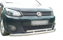 Volkswagen Caddy 2010–2015 Främre dubbel frontbåge 70/48 mm (rostfritt) foto 1