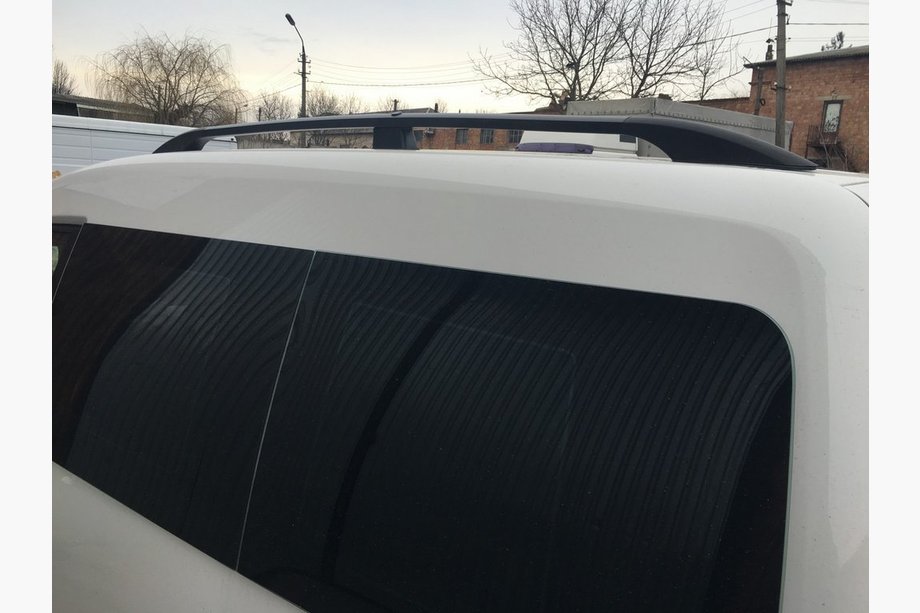 Volkswagen Caddy 2004–2010 Svarta takrails Maxi, metallfötter Foto 5