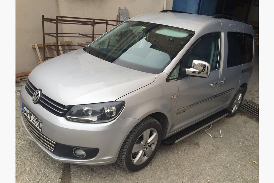 Volkswagen Caddy 2010–2015 Kromade spegelkåpor (2 st) Förkromad plast Foto 2